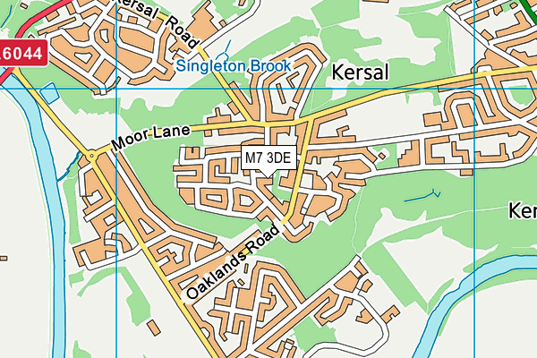 M7 3DE map - OS VectorMap District (Ordnance Survey)