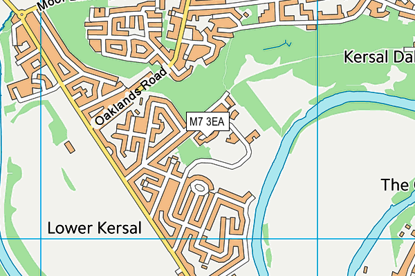 M7 3EA map - OS VectorMap District (Ordnance Survey)