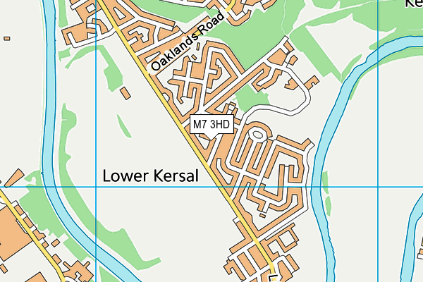 M7 3HD map - OS VectorMap District (Ordnance Survey)