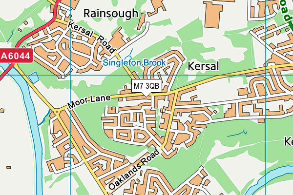 M7 3QB map - OS VectorMap District (Ordnance Survey)