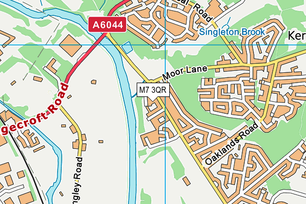 M7 3QR map - OS VectorMap District (Ordnance Survey)