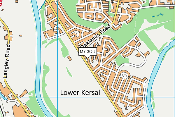 M7 3QU map - OS VectorMap District (Ordnance Survey)