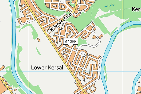 M7 3RP map - OS VectorMap District (Ordnance Survey)