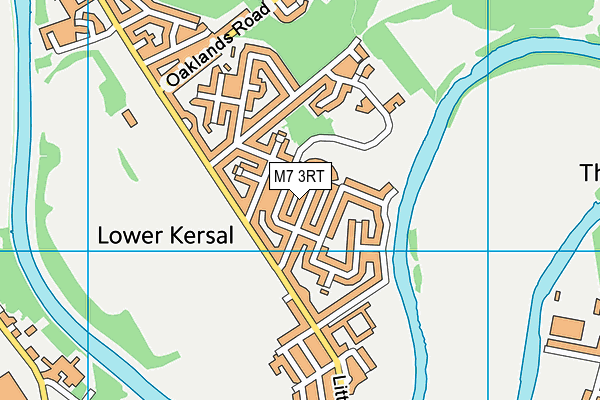 M7 3RT map - OS VectorMap District (Ordnance Survey)
