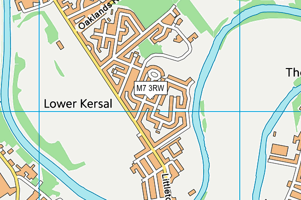 M7 3RW map - OS VectorMap District (Ordnance Survey)