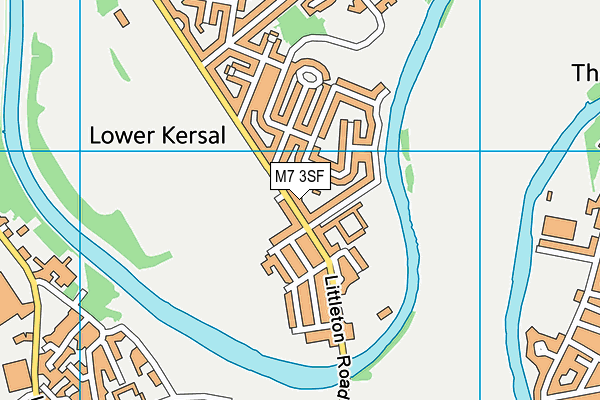 M7 3SF map - OS VectorMap District (Ordnance Survey)