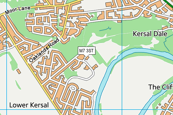 M7 3ST map - OS VectorMap District (Ordnance Survey)