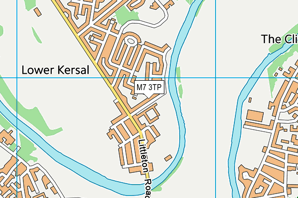 M7 3TP map - OS VectorMap District (Ordnance Survey)