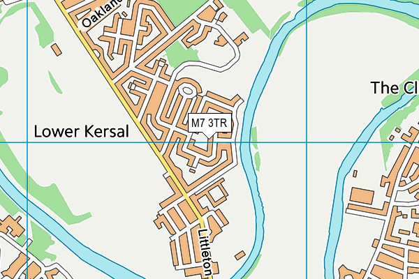 M7 3TR map - OS VectorMap District (Ordnance Survey)