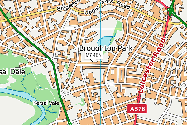 M7 4EN map - OS VectorMap District (Ordnance Survey)