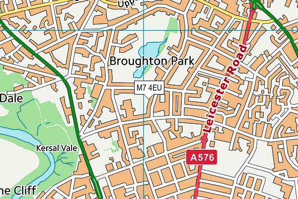 M7 4EU map - OS VectorMap District (Ordnance Survey)