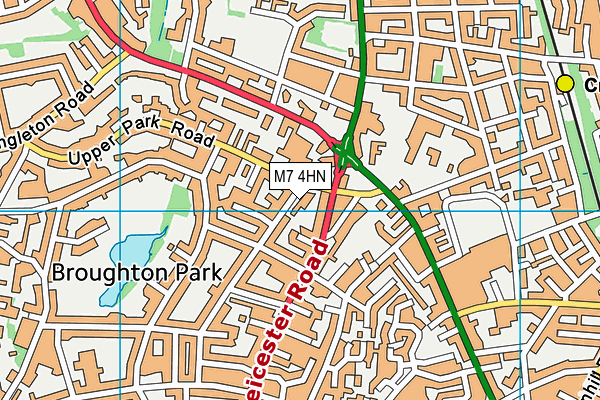 M7 4HN map - OS VectorMap District (Ordnance Survey)