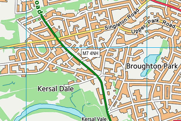 M7 4NH map - OS VectorMap District (Ordnance Survey)