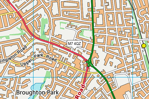 M7 4QZ map - OS VectorMap District (Ordnance Survey)