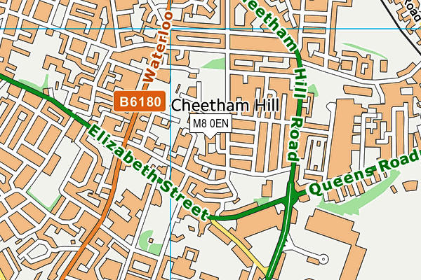 M8 0EN map - OS VectorMap District (Ordnance Survey)