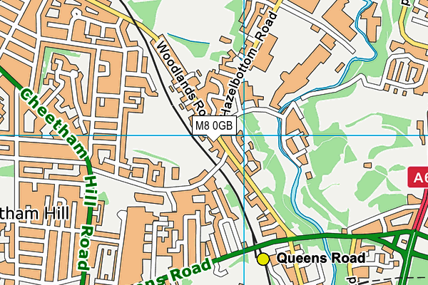 M8 0GB map - OS VectorMap District (Ordnance Survey)