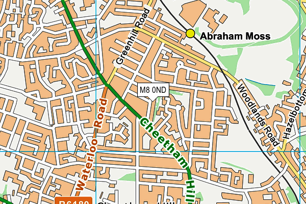 M8 0ND map - OS VectorMap District (Ordnance Survey)