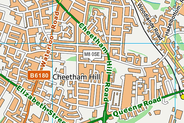 M8 0SE map - OS VectorMap District (Ordnance Survey)