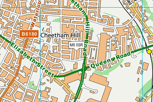 M8 0SR map - OS VectorMap District (Ordnance Survey)