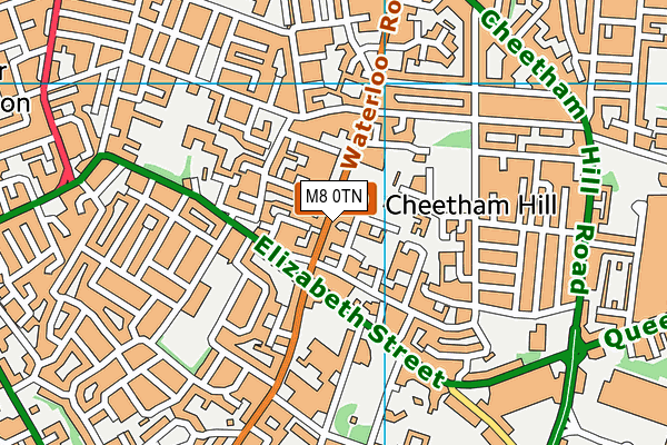 M8 0TN map - OS VectorMap District (Ordnance Survey)
