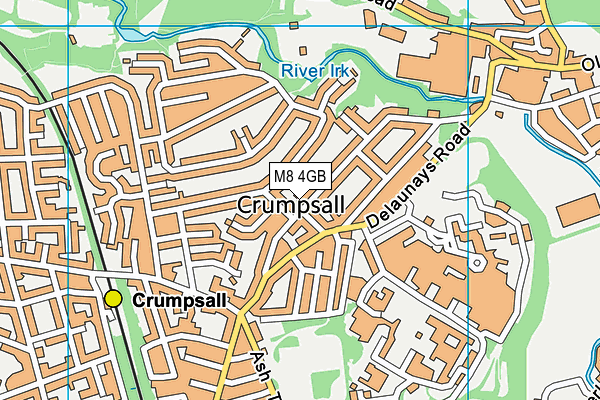 M8 4GB map - OS VectorMap District (Ordnance Survey)