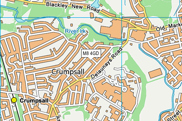 M8 4GD map - OS VectorMap District (Ordnance Survey)