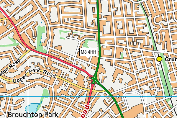 M8 4HH map - OS VectorMap District (Ordnance Survey)
