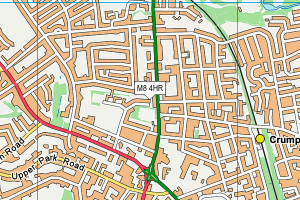 M8 4HR map - OS VectorMap District (Ordnance Survey)