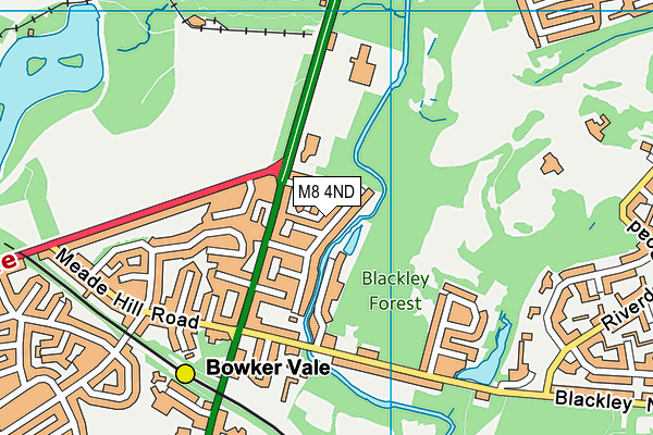 M8 4ND map - OS VectorMap District (Ordnance Survey)