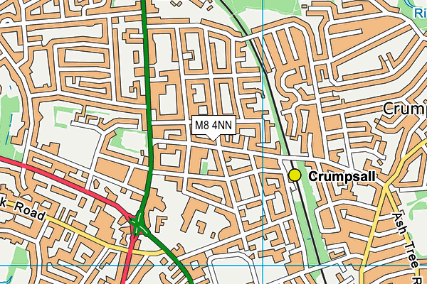 M8 4NN map - OS VectorMap District (Ordnance Survey)