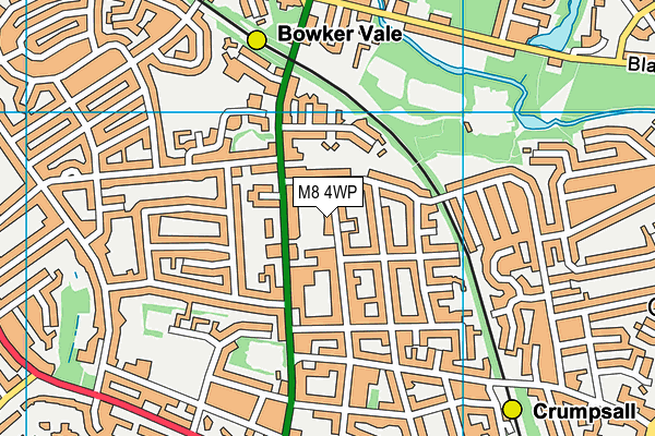 M8 4WP map - OS VectorMap District (Ordnance Survey)