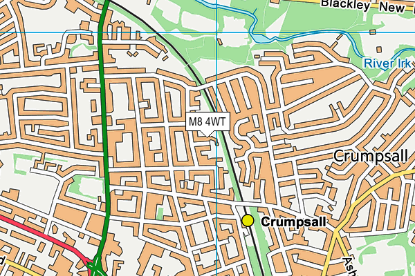 M8 4WT map - OS VectorMap District (Ordnance Survey)