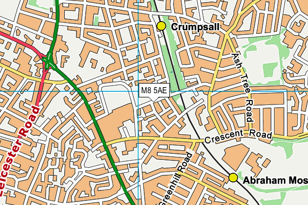 Cravenwood Primary Academy map (M8 5AE) - OS VectorMap District (Ordnance Survey)