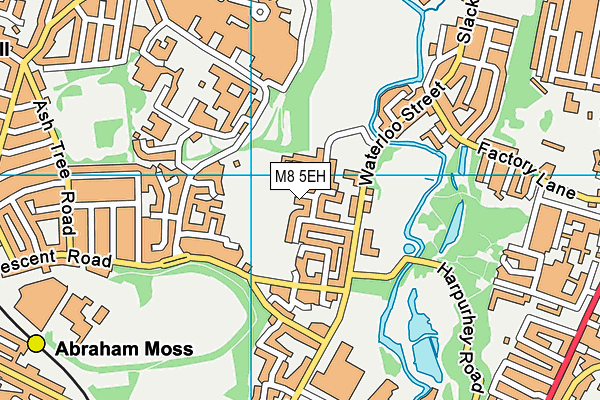 M8 5EH map - OS VectorMap District (Ordnance Survey)