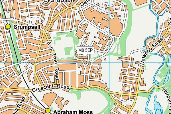 M8 5EP map - OS VectorMap District (Ordnance Survey)