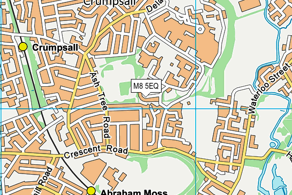 M8 5EQ map - OS VectorMap District (Ordnance Survey)