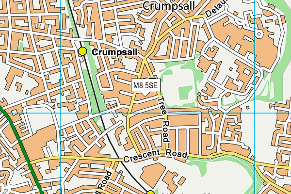 M8 5SE map - OS VectorMap District (Ordnance Survey)