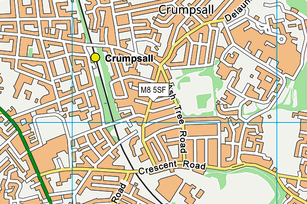 M8 5SF map - OS VectorMap District (Ordnance Survey)