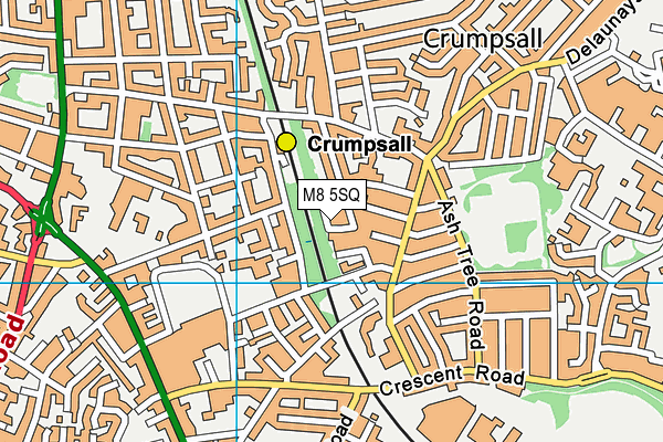 M8 5SQ map - OS VectorMap District (Ordnance Survey)