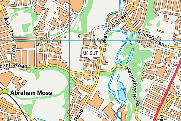 M8 5UT map - OS VectorMap District (Ordnance Survey)