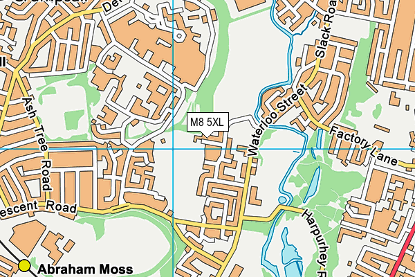 M8 5XL map - OS VectorMap District (Ordnance Survey)