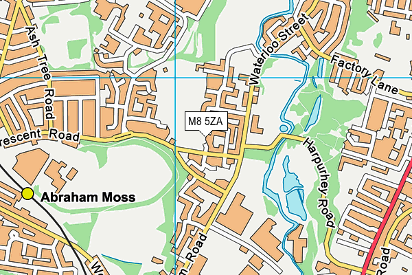 M8 5ZA map - OS VectorMap District (Ordnance Survey)