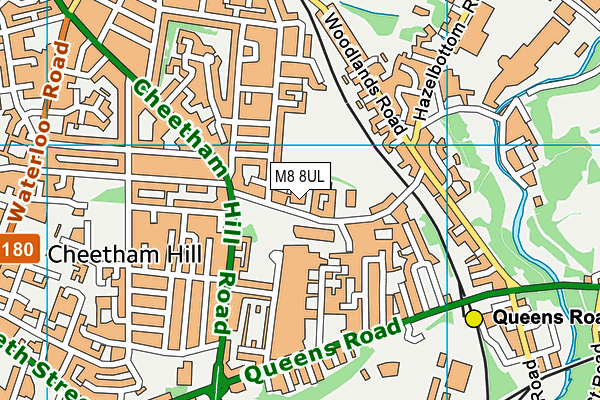 M8 8UL map - OS VectorMap District (Ordnance Survey)