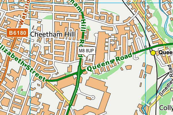 M8 8UP map - OS VectorMap District (Ordnance Survey)