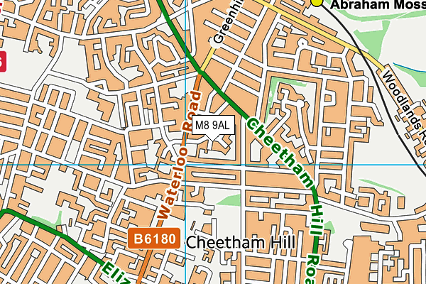 M8 9AL map - OS VectorMap District (Ordnance Survey)