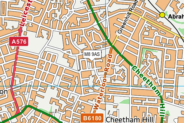 M8 9AS map - OS VectorMap District (Ordnance Survey)