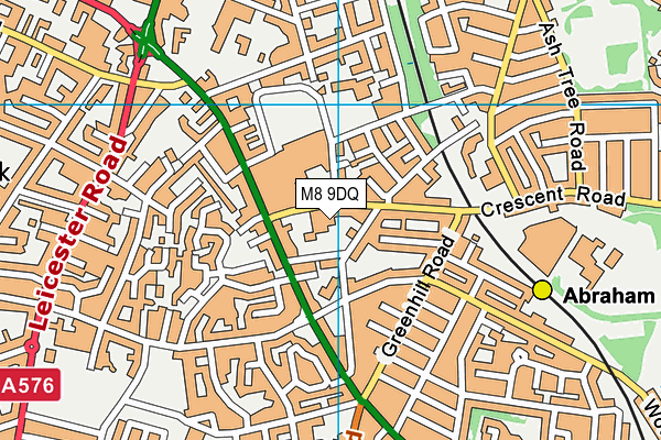 M8 9DQ map - OS VectorMap District (Ordnance Survey)