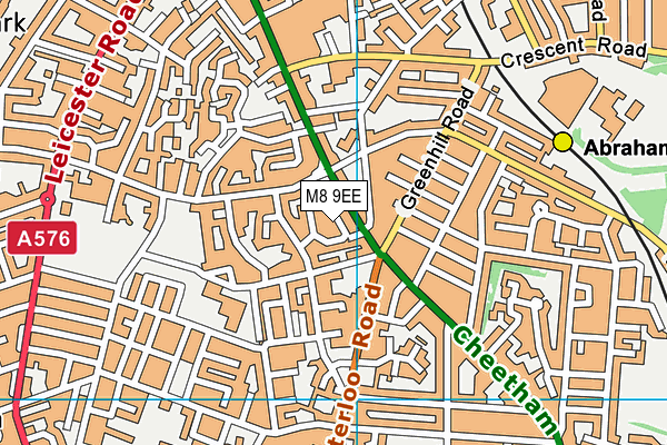 M8 9EE map - OS VectorMap District (Ordnance Survey)