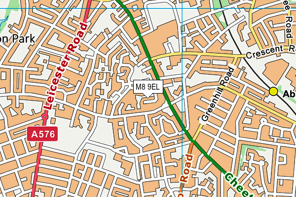 M8 9EL map - OS VectorMap District (Ordnance Survey)