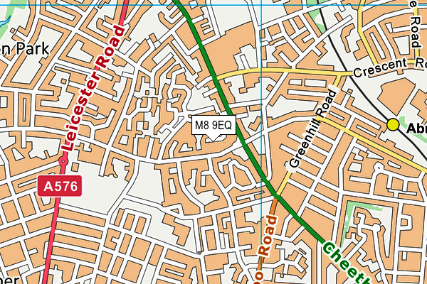 M8 9EQ map - OS VectorMap District (Ordnance Survey)